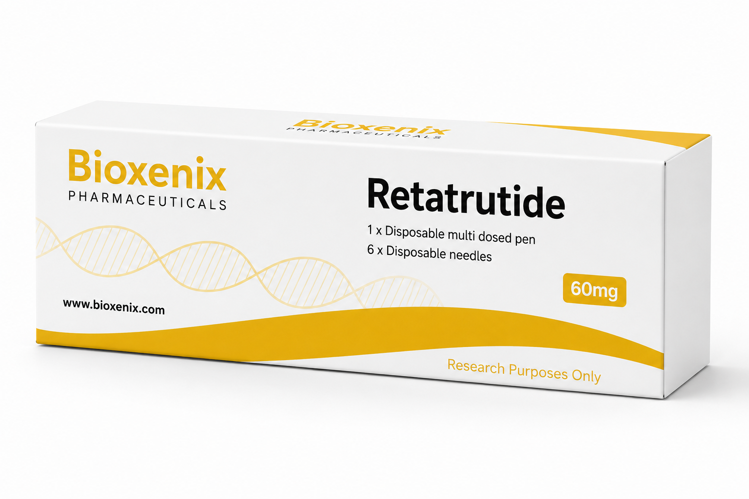 Bioxenix Retatrutide 60mg Prefilled Pen Kit Bioxenix Retatrutide 60mg Prefilled Pen Kit